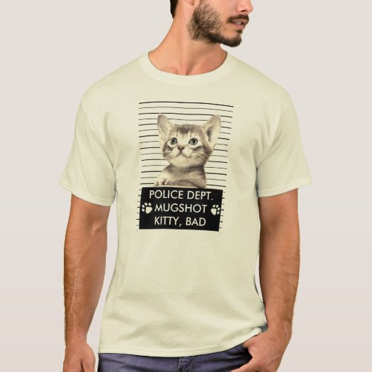 BAD KAT MUGSHOT T-SHIRT (Voorkant)