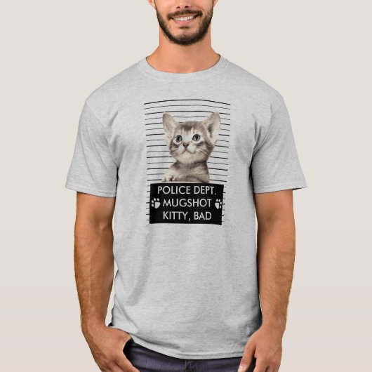 BAD KAT MUGSHOT T-SHIRT (Voorkant)
