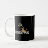 Bad Kitten Funny Badminton Cat Lovers Pun Koffiemok (Links)