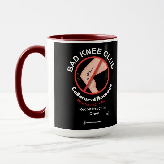 Bad Knee Club Coffee Mok (Links)