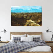 Bad Lands National Park South Dakota Abstract Canvas Afdruk (Insitu (Slaapkamer))