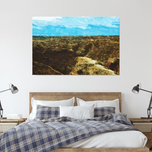 Bad Lands National Park South Dakota Abstract Canvas Afdruk (Insitu (Slaapkamer))