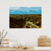 Bad Lands National Park South Dakota Abstract Poster (Keuken)