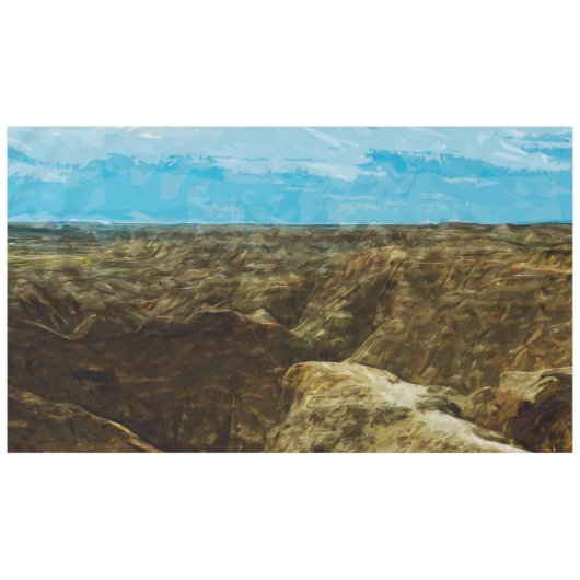 Bad Lands National Park South Dakota Abstract Tafelkleed (Voorkant (Horizontaal))