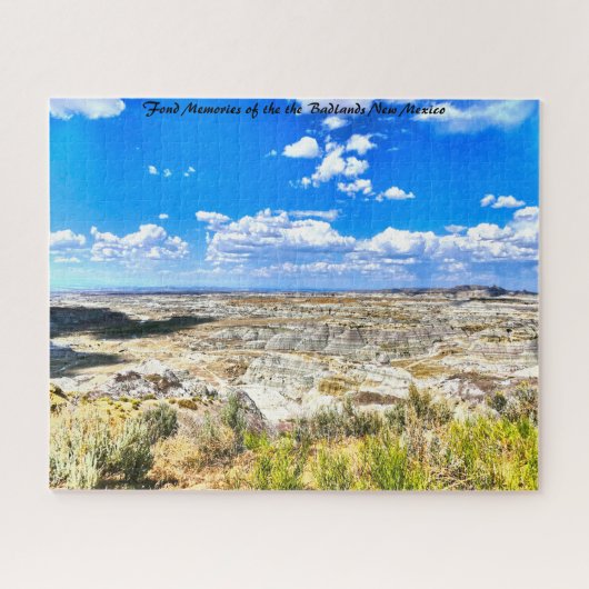 Bad Lands New Mexico.Kerstgroet Jigzaag P Legpuzzel (Horizontaal)