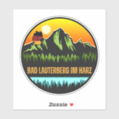Bad Lauterberg im Harz, Duitsland Sticker (Vel)