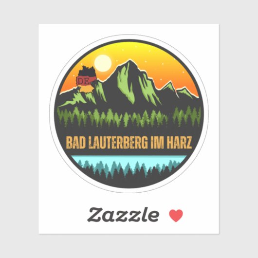 Bad Lauterberg im Harz, Duitsland Sticker (Vel)