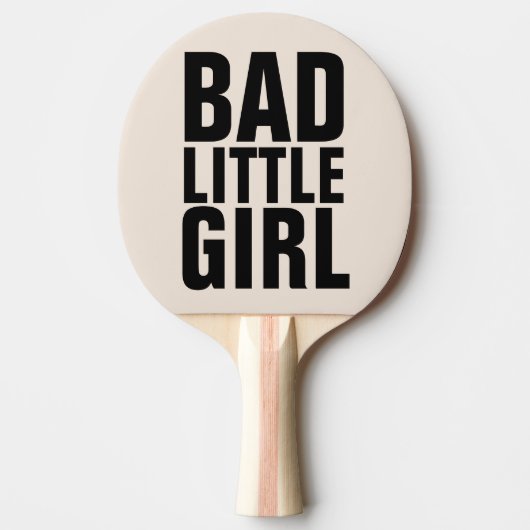 BAD LITTLE MEISJES PINGPONG PADDLE TAFELTENNISBATJE (Voorkant)