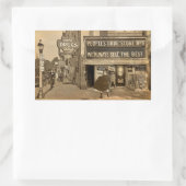 Bad Luck! Rechthoekige Sticker (Tas)