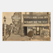 Bad Luck! Rechthoekige Sticker (Voorkant)