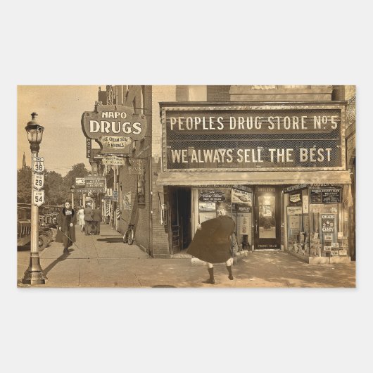 Bad Luck! Rechthoekige Sticker (Voorkant)