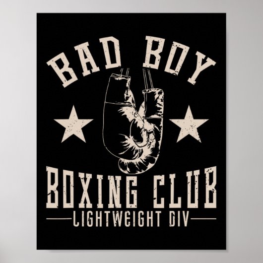 Bad Mad Boy Boxing Club Poster (Voorkant)