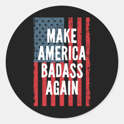 Bad Make America opnieuw onafhankelijk op 4 juli Ronde Sticker (Voorkant)