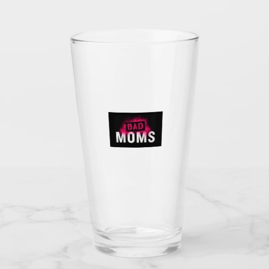BAD MOMS Drink Glass Glas (Voorkant)