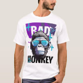 Bad Monkey Attitude - Cool Gorilla Graphic T-shirt (Voorkant)