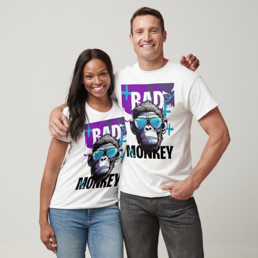 Bad Monkey Attitude - Cool Gorilla Graphic T-shirt (Unisex)