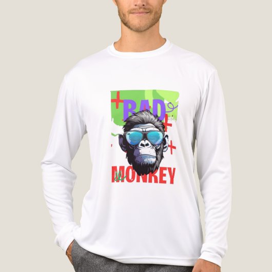 BAD MONKEY! 🐵💥 Tri-Blend SHIRT (Voorkant volledig)