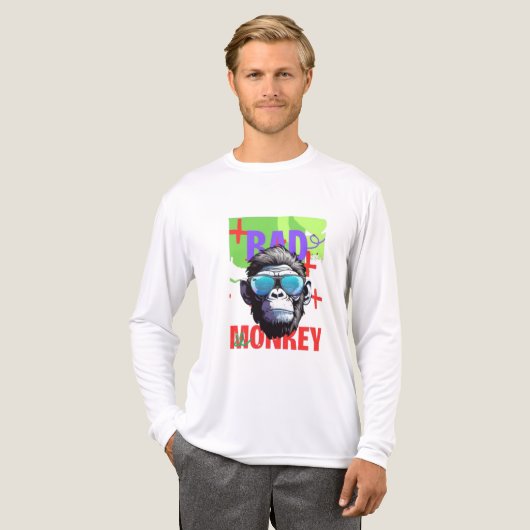 BAD MONKEY! 🐵💥 Tri-Blend SHIRT (Voorkant)