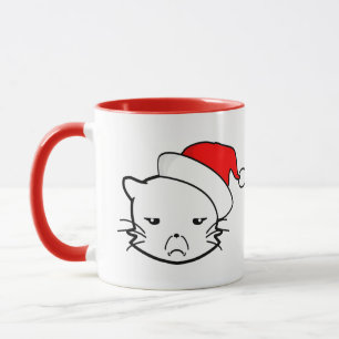 Bad Mood Cat Christmas Edition Mok