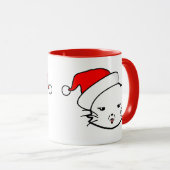 Bad Mood Cat Christmas Edition Mok (Voorkant rechts)