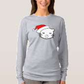 Bad Mood Cat Christmas Edition T-shirt (Voorkant)