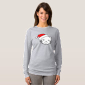 Bad Mood Cat Christmas Edition T-shirt (Voorkant volledig)