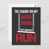 Bad Mood Funny Sarcastic Moody Humor Briefkaart (Voorkant / Achterkant)