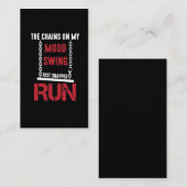 Bad Mood Funny Sarcastic Moody Humor Visitekaartje (Voorkant / Achterkant)