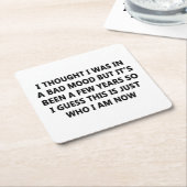 Bad Mood Kartonnen Onderzetters (Schuin)