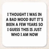 Bad Mood Kartonnen Onderzetters (Voorkant)
