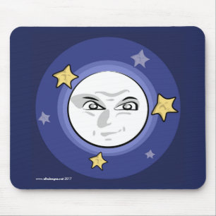 Bad Moon en Stars Rising Mousepad Muismat