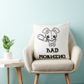 Bad Morning Grumpy Voodoo Bunny T-Shirt Kussen (Stoel)
