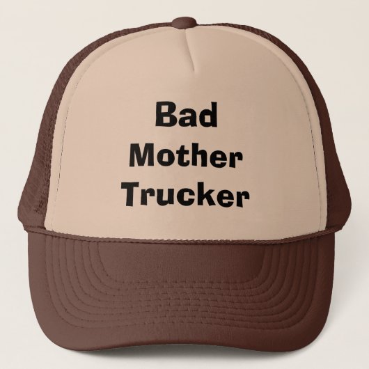 BAD MOTHER TRUCKER HAT PET (Voorkant)