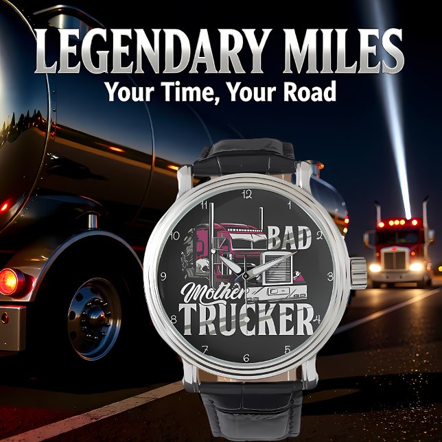 Bad Mother Trucker Purple Power Horloge (Creator heeft geüpload)