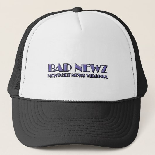 Bad Newz Newport News Virginia Logo Trucker Pet (Voorkant)