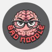 Bad Noodle-Sticker Ronde Sticker (Voorkant)