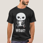 Bad Panda Bear With Knife Fighting Panda T-shirt (Voorkant)