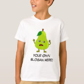 Bad Pear met  slogan T-shirt (Voorkant)