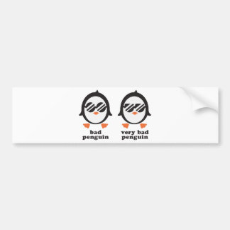 bad penguin - Pinguin Bumpersticker