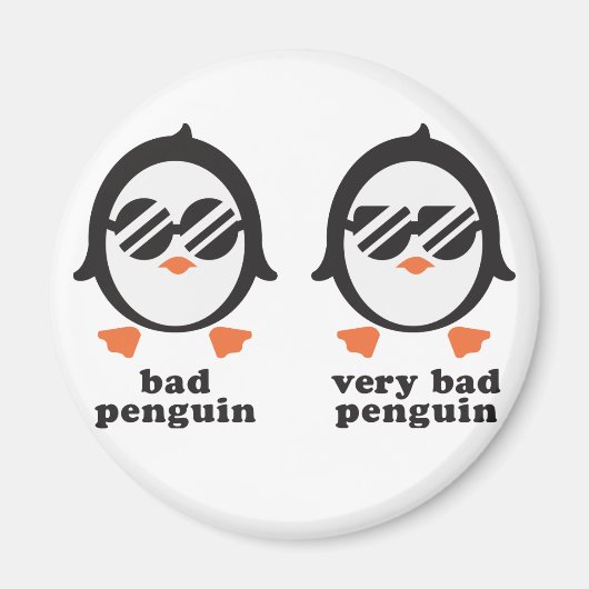 bad penguin - Pinguin Magneet (Voorkant)