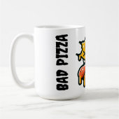 bad pizza coffee cup koffiemok (Links)