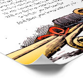 Bad Poetry Day Funny Drink spelregels gedicht Poster (Hoek)