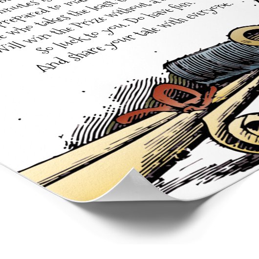 Bad Poetry Day Funny Game Rules Poem Poster (Hoek)