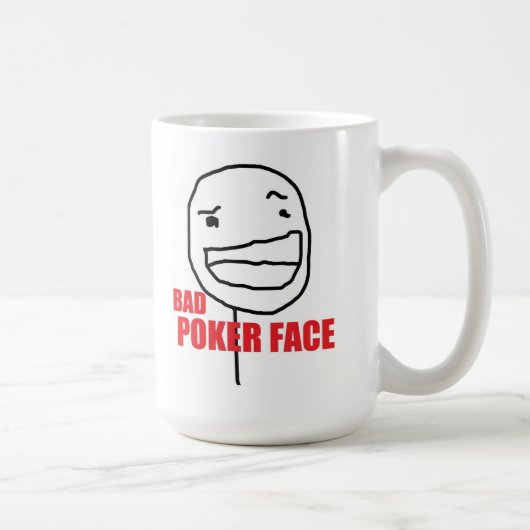 Bad Poker Face Koffiemok (Rechts)