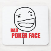 Bad Poker Face Muismat (Voorkant)