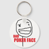 Bad Poker Face Sleutelhanger (Voorkant)