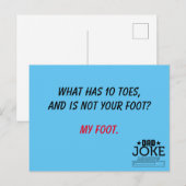 Bad Pun Dad Joke ontworpen Briefkaart (Voorkant / Achterkant)