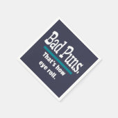 Bad Puns Eye Roll Papa Joke Grappige Puns Servet (Hoek)