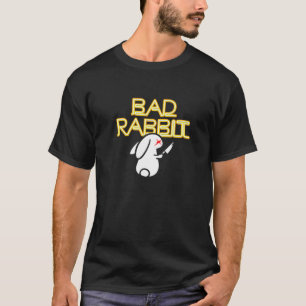Bad Rabbit Bunny met Knife Hater Antisocial Intro T-shirt