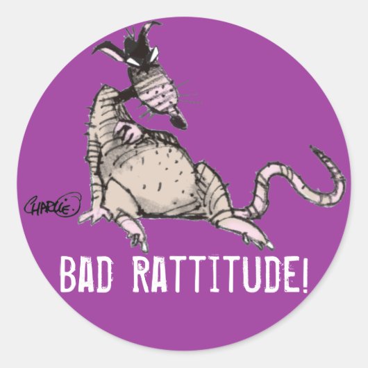 Bad Rattitude Sticker (Voorkant)